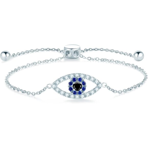 Fine Jewelry Moissanite Bracelets Valentines Day Gifts for Women 14K White Gold